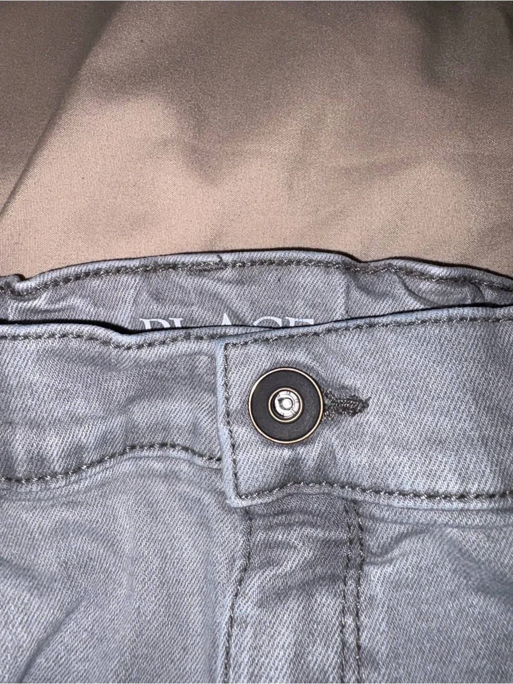 The Children’s Place Boys Skinny Gray Adjustable Waist Jeans Size 14
